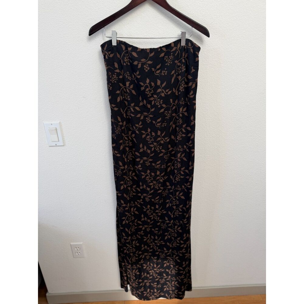 Reformation Larkin Dress in Carob size L - Picture 3 of 10